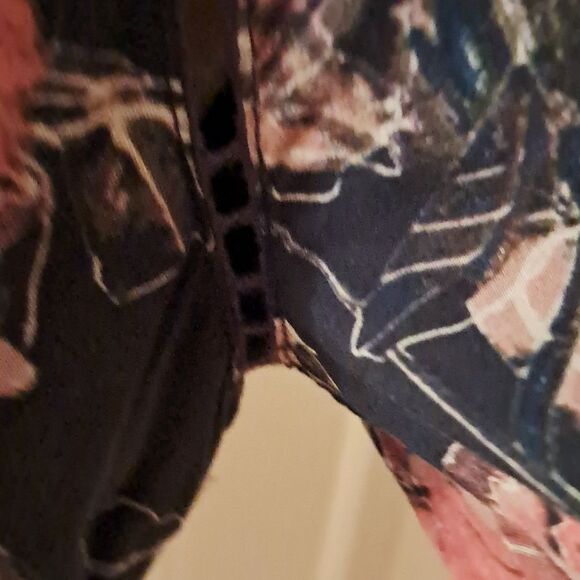 *Final Price* Free People Dress Women's 4 Navy Blue Pink Floral Boho Summer - Picture 3 of 16